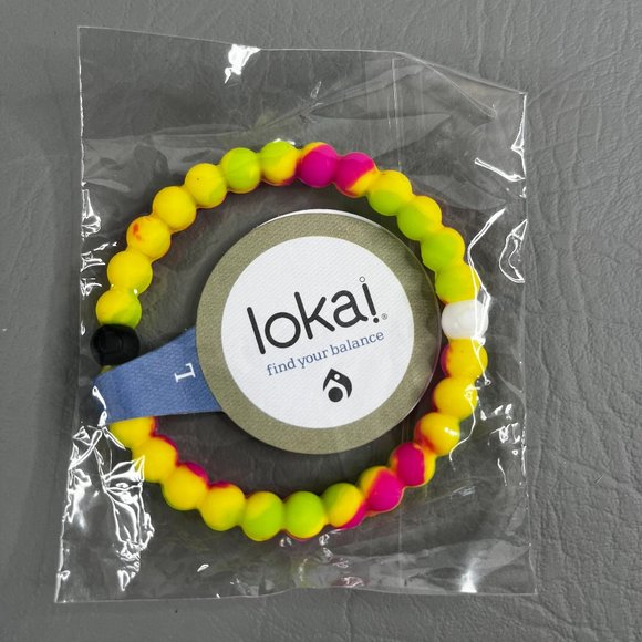Lokai Bracelets Yellow Pink Tie-Dye Theme New Sealed NWT - Picture 1 of 3